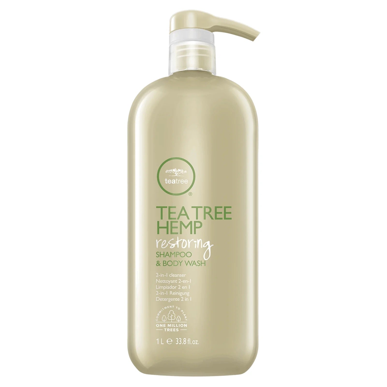 Tea Tree Hemp Restoring Shampoo + Body Wash 1000ml