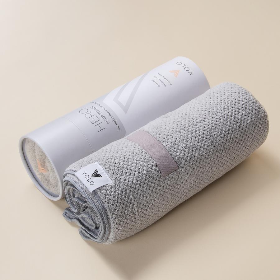 Grey outlet hair towel