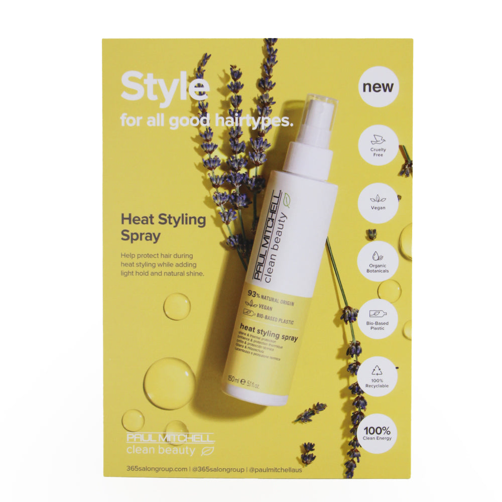 Clean Beauty Strut Card Heat Styling Spray